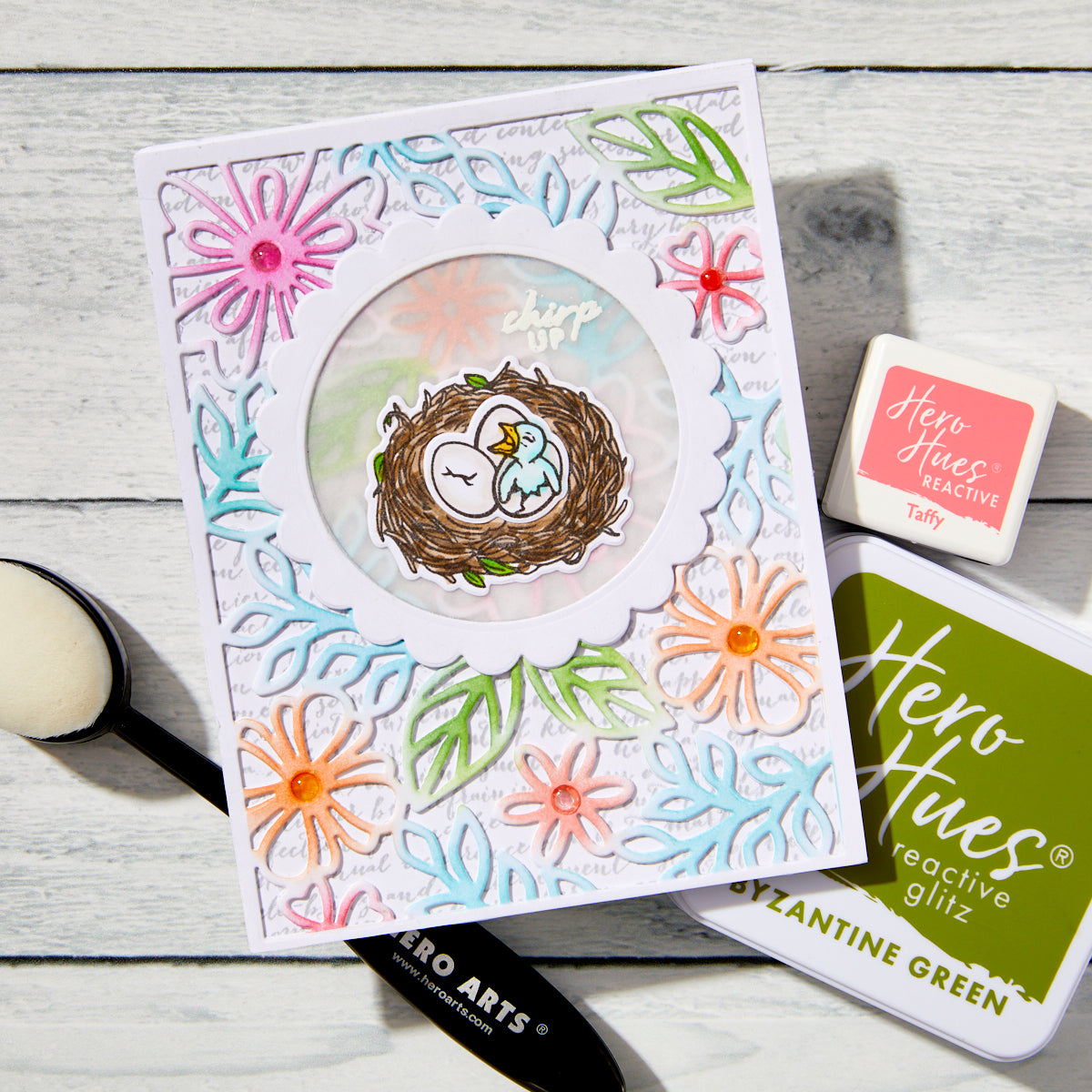 Hero Arts - Spring Floral Cover Plate Die from the Blossoms & Birdsong Collection