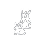 Hero Arts - Rabbit Pair Fancy Dies from the In The Garden Collection