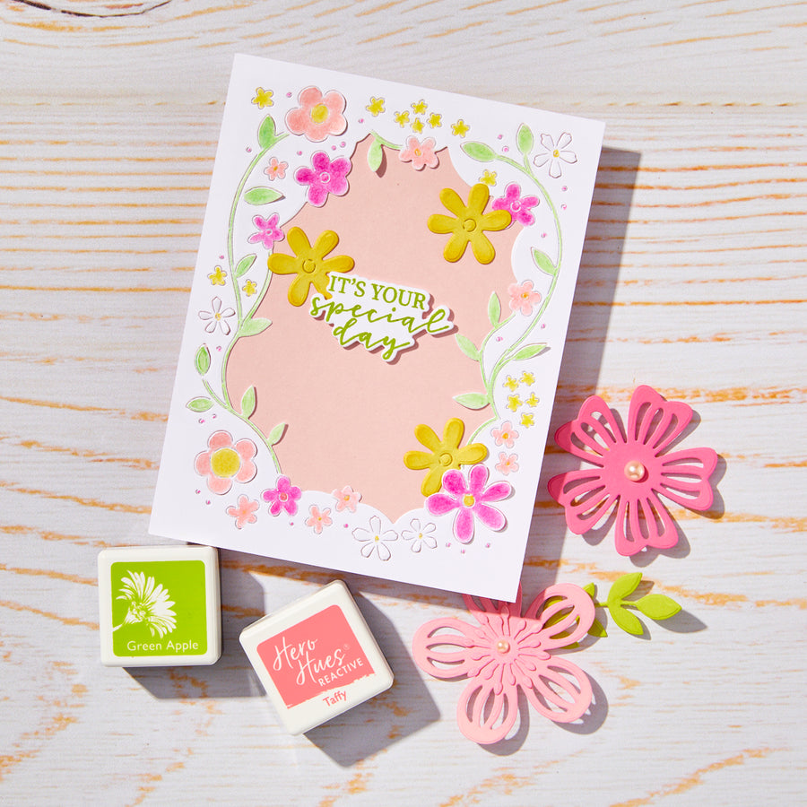 Hero Arts - Floral Window Die Set from the Spring Whimsy Collection