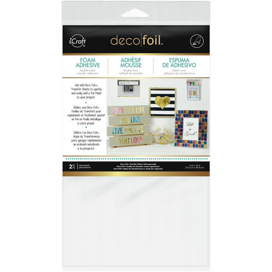 Deco Foil White Foam Double-Sided Adhesive Sheets