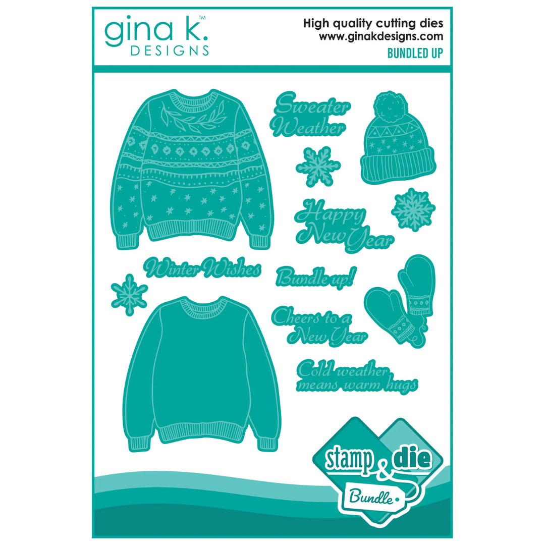 Gina K Designs - Bundled Up Stamp & Die Bundle