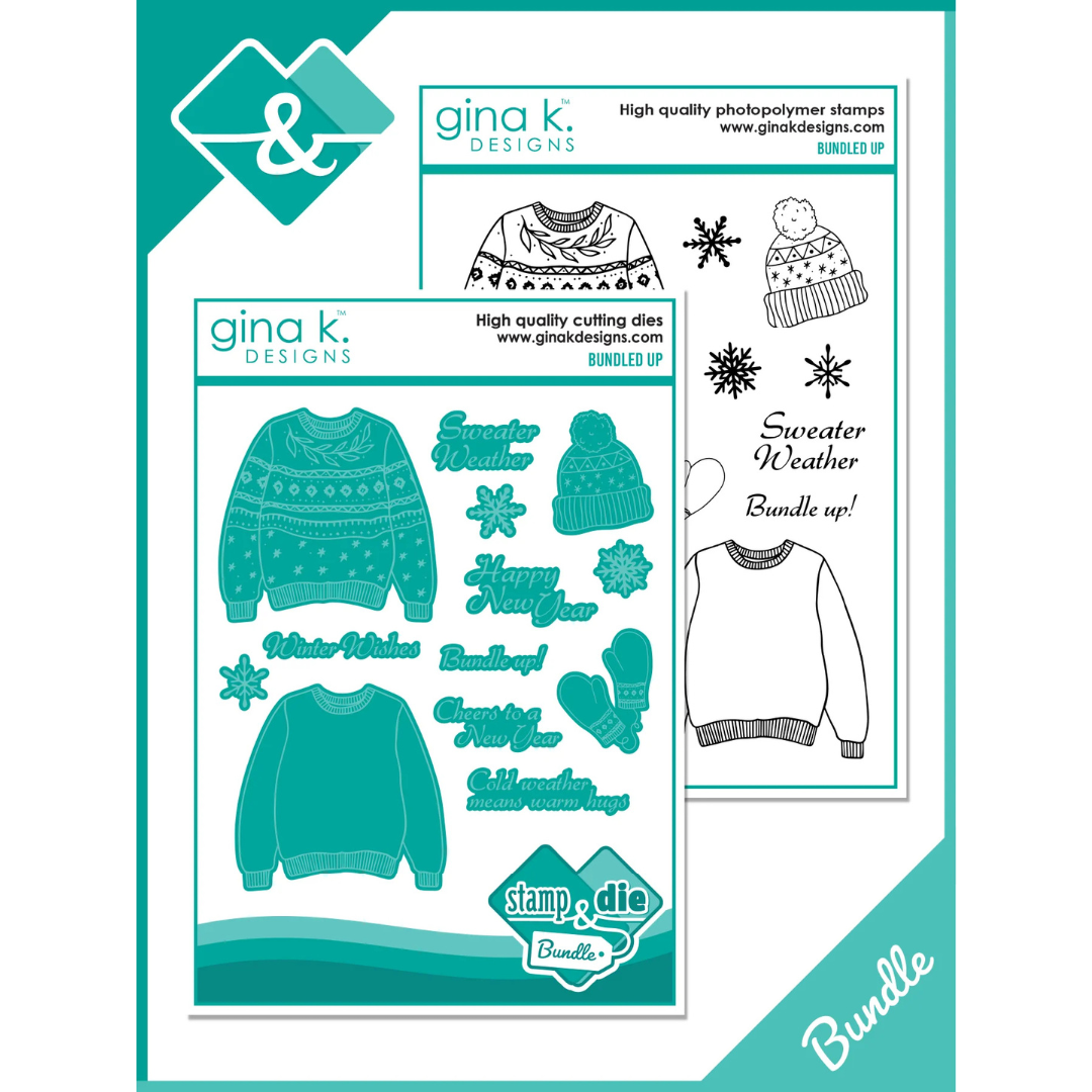 Gina K Designs - Bundled Up Stamp & Die Bundle