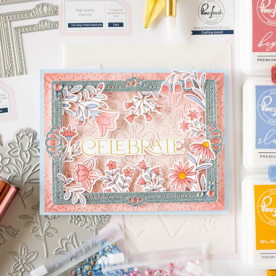 Pinkfresh Studio - Print Shop: Modern Botanicals Press Plate