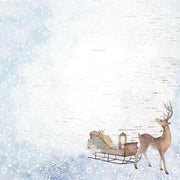 Kaisercraft - Whimsy Wishes 12" x 12" Scrapbook Paper - Dashing Deer