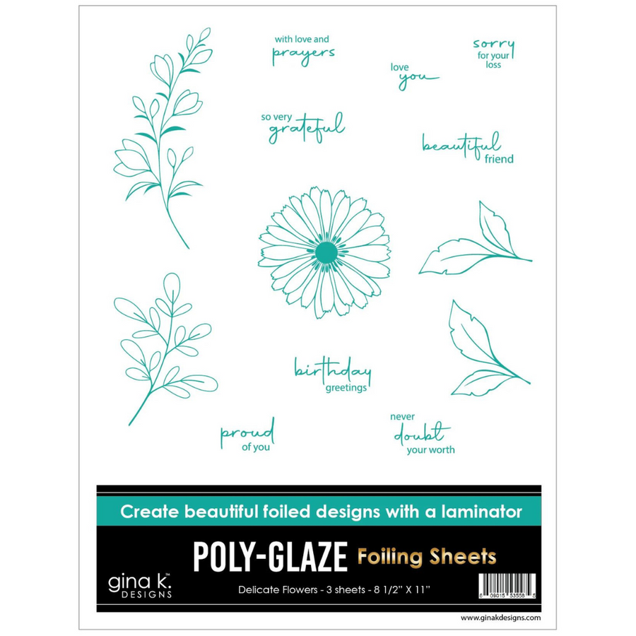 Gina K Designs Poly-Glaze Delicate Flowers