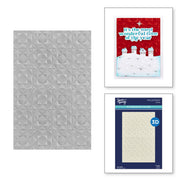 Spellbinders - Geo Quilt 3D Embossing Folder from the Simon's Snow Globes Collection by Simon Hurley