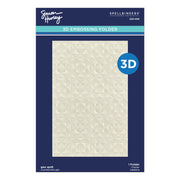 Spellbinders - Geo Quilt 3D Embossing Folder from the Simon's Snow Globes Collection by Simon Hurley