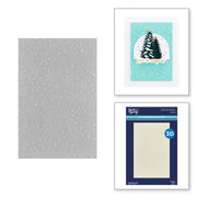 Spellbinders - Sparkling Snow 3D Embossing Folder from the Simon's Snow Globes Collection by Simon Hurley