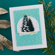 Spellbinders - Sparkling Snow 3D Embossing Folder from the Simon's Snow Globes Collection by Simon Hurley