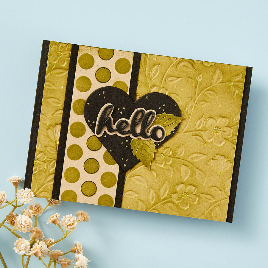 Spellbinders - Flowers & Foliage 3D Embossing Folder from the From the Garden Collection by Wendy Vecchi