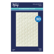 Spellbinders - Woven 3D Embossing Folder from the Spring Sampler Collection by Simony Hurley