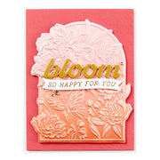 Spellbinders - Floral For You 3D Emboss & Cut Folder from the Sealed 3D Botanicals Collection