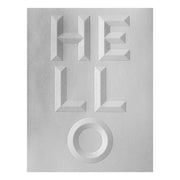 Spellbinders - Beveled Hello A2 Cardfront 3D Embossing Folder from the Beveled Sentiment A2 Cardfronts Collection