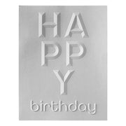 Spellbinders - Beveled Happy Birthday A2 Cardfront 3D Embossing Folder from the Beveled Sentiment A2 Cardfronts Collection