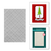 Spellbinders - Argyle Plaid 3D Embossing Folder from the Home for the Holidays Collection