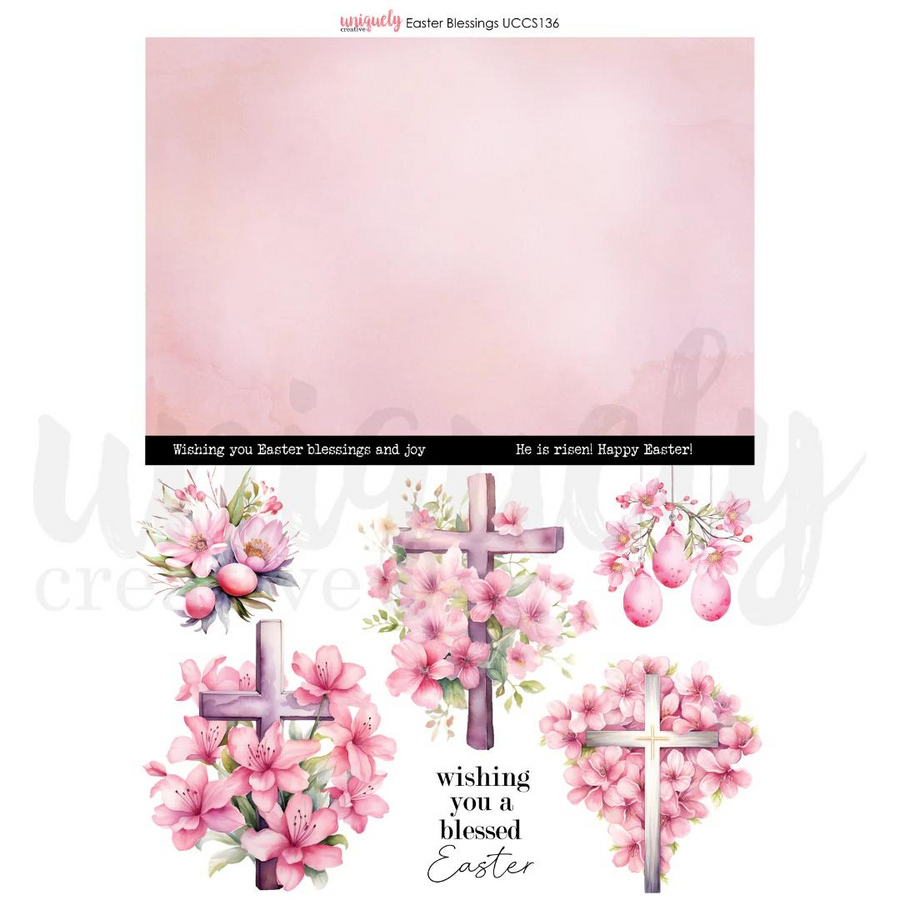 Uniquely Creative - Easter Blessings Cut-a-Part Sheet