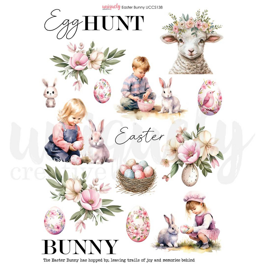 Uniquely Creative - Easter Bunny Cut-a-Part Sheet