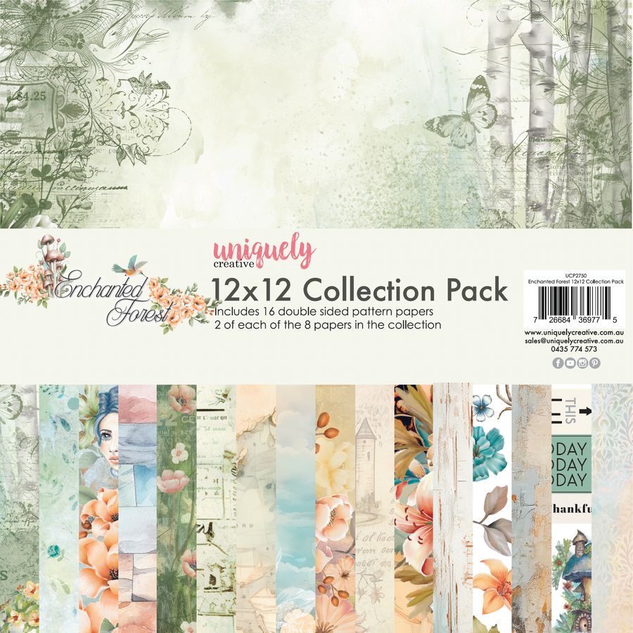 Uniquely Creative - 12" x 12" Enchanted Forest Collection Pack