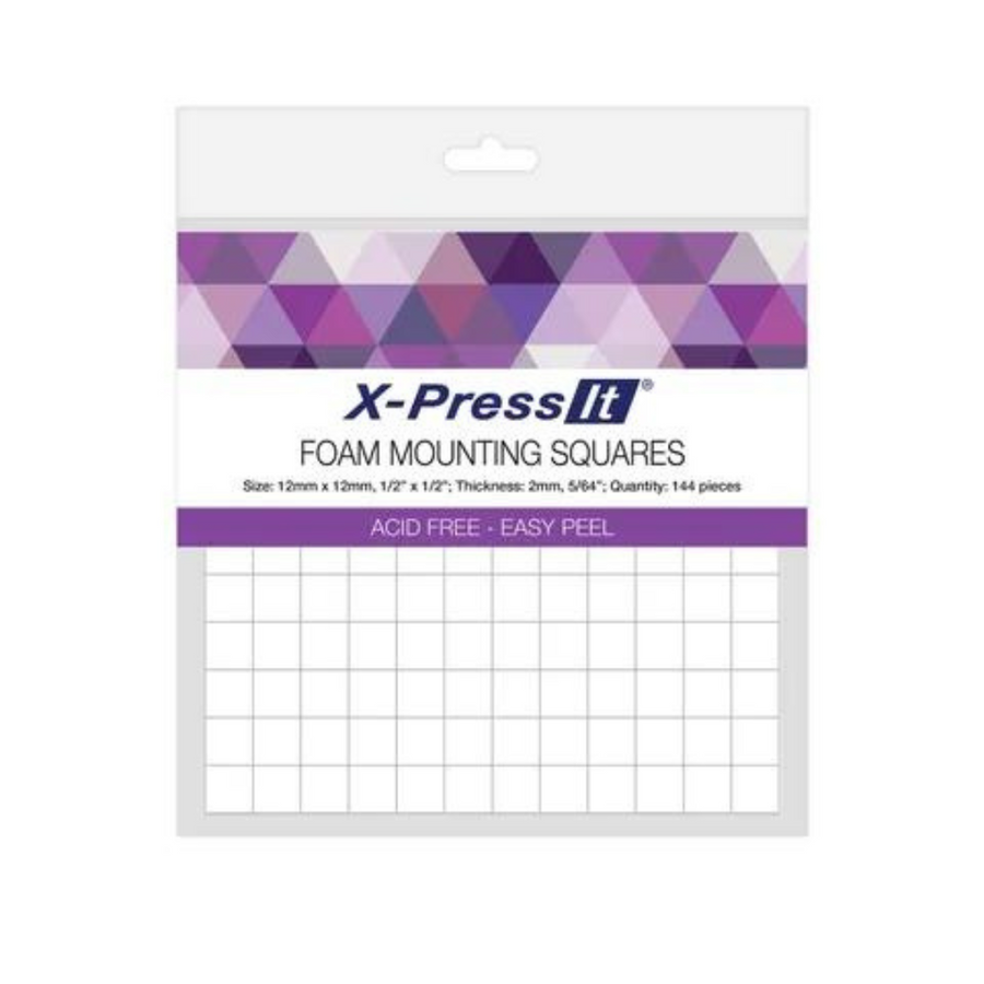 X-Press It - Foam Mounting Squares 12 x 12mm (144 pieces)