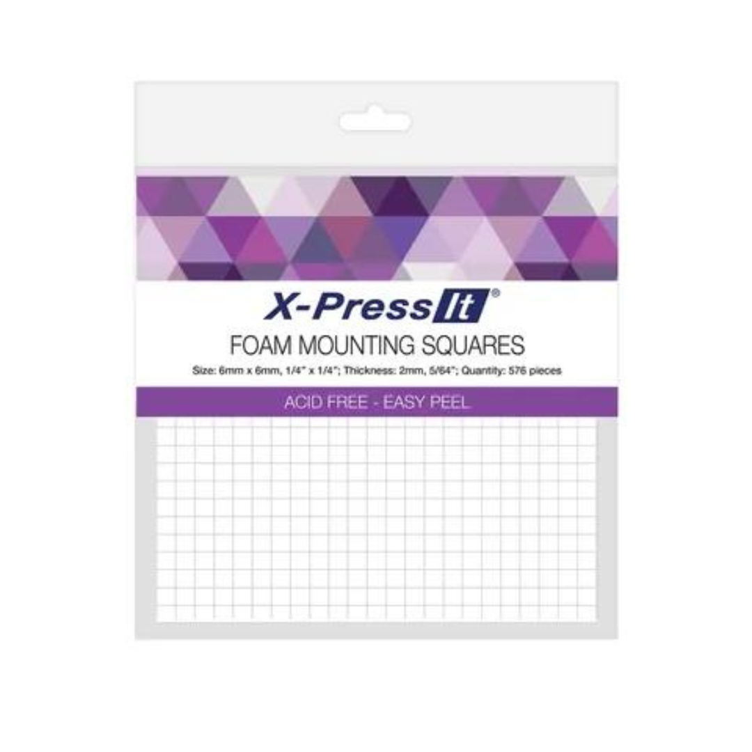 X-Press It - Foam Mounting Squares 6 x 6mm (576 pieces)