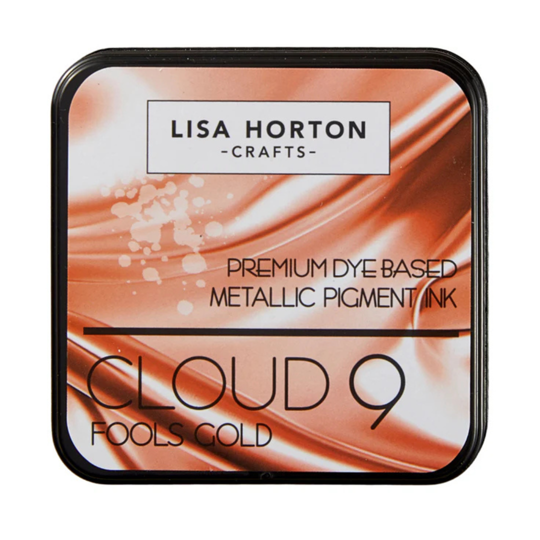 Lisa Horton Crafts Cloud 9 Metallic Ink Pad - Fools Gold