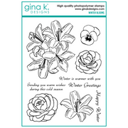 Gina K Designs - Winter Blooms Stamp & Die Bundle