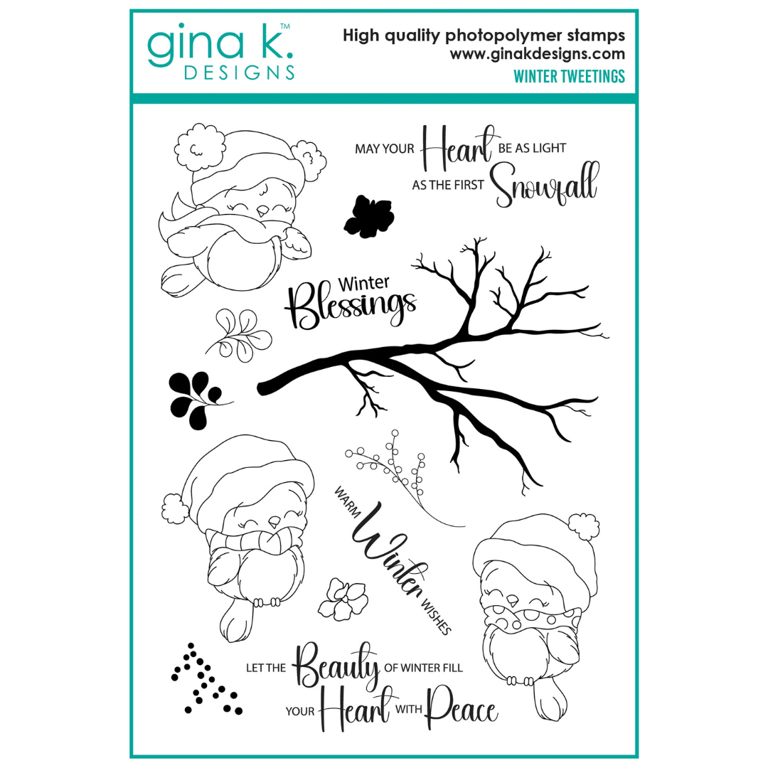 Gina K Designs - Winter Tweetings Stamps