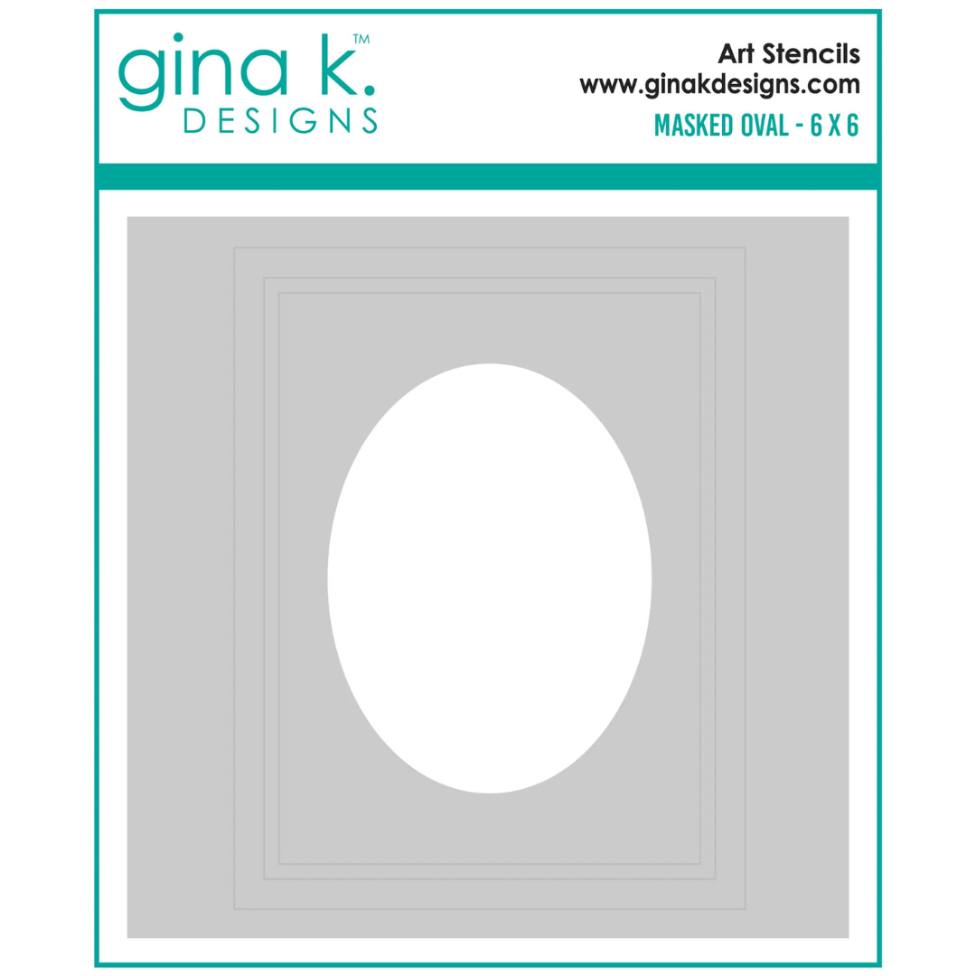 Gina K Designs - Masked Oval Stencil