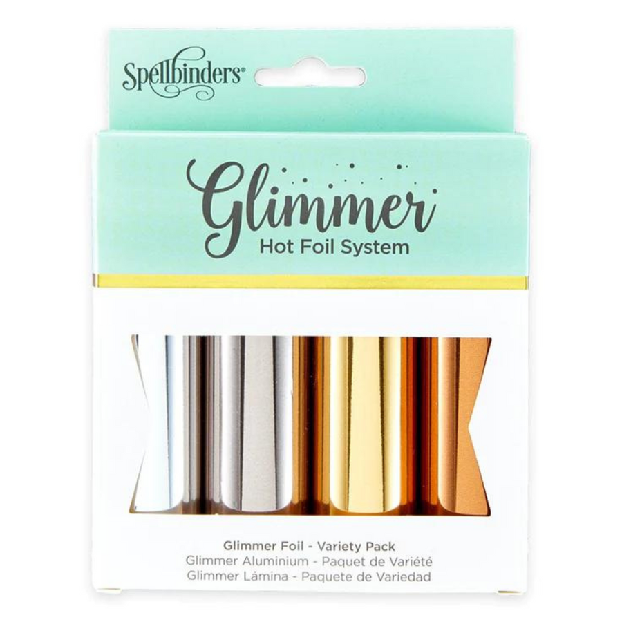 Spellbinders - Glimmer Hot Foil 4 rolls - Essential Metallics Variety Pack