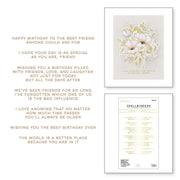 Spellbinders - Inside Card Glimmer Sentiments Glimmer Hot Foil Plate from Anemone Blooms Collection by Yana Smakula