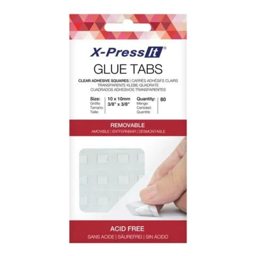 X-Press It - Removable Glue Tabs 10 x 10mm (80 pieces)