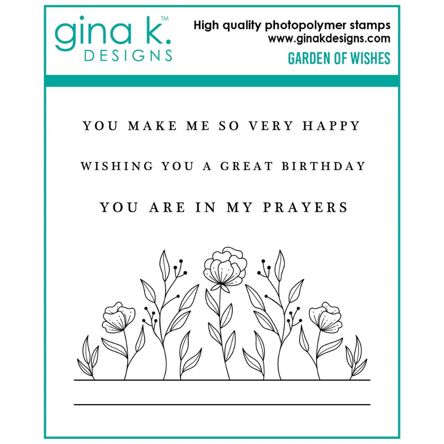 Gina K Designs - Garden of Wishes Stamps