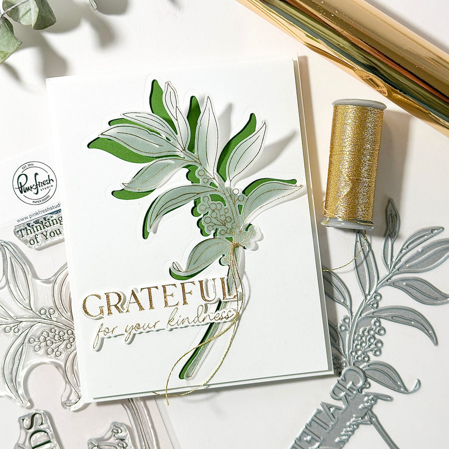 Pinkfresh Studio - Grateful Greenery Stamps