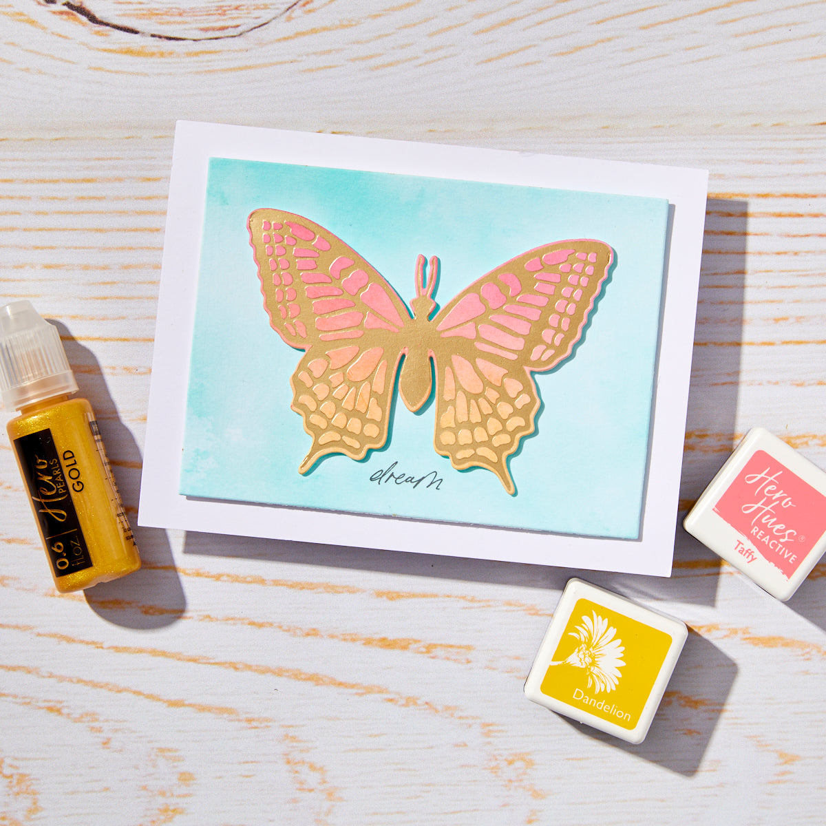 Hero Arts - Butterfly Hot Foil Plate & Die Set from the Spring Whimsy Collection