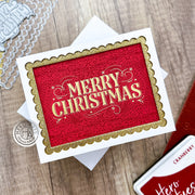 Hero Arts - Merry Christmas Letterpress + Foil Plate (C)