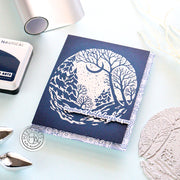 Hero Arts - Winter Forest Letterpress + Foil Plate (E)