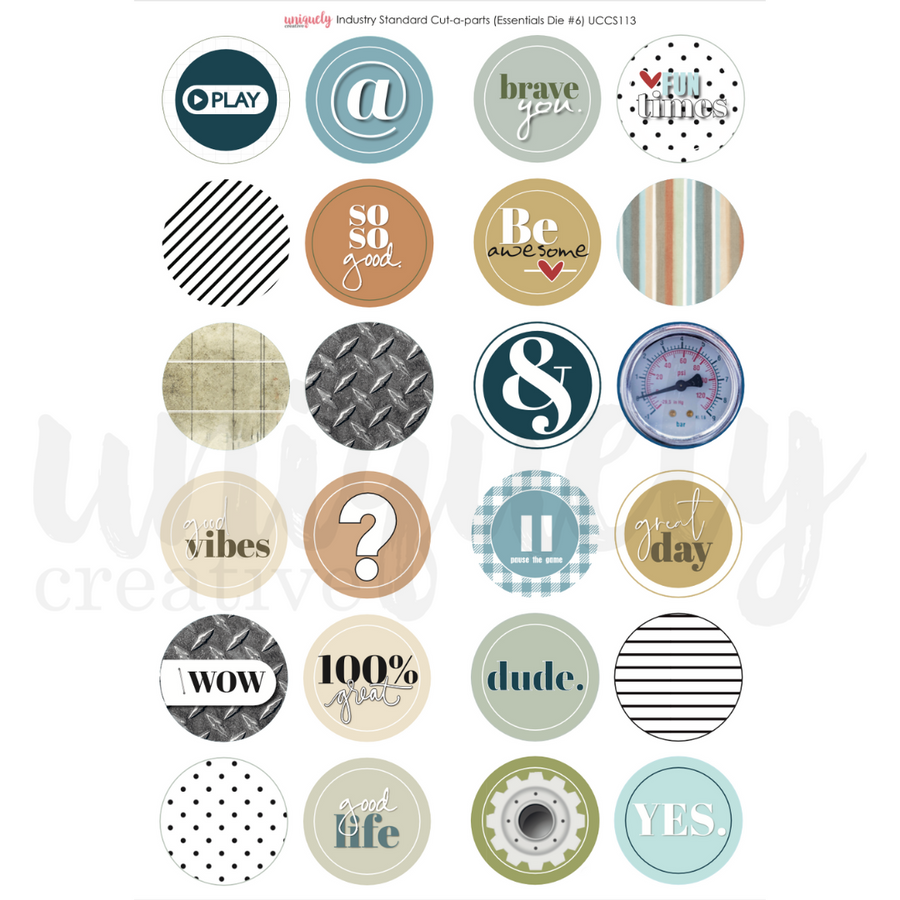 Uniquely Creative - Industry Standard Cut-a-Part Sheet