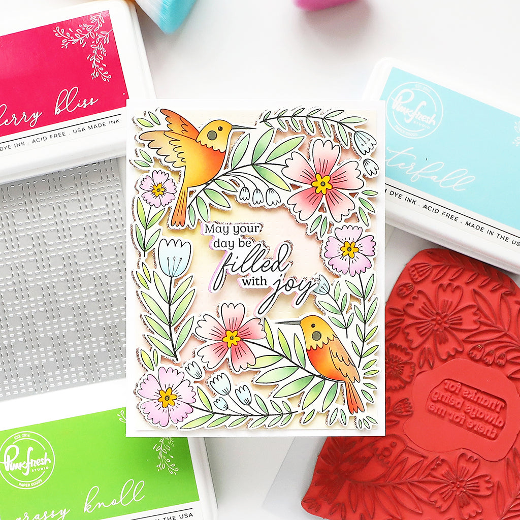 Pinkfresh Studio - Happy Hummingbird Cling Stamp