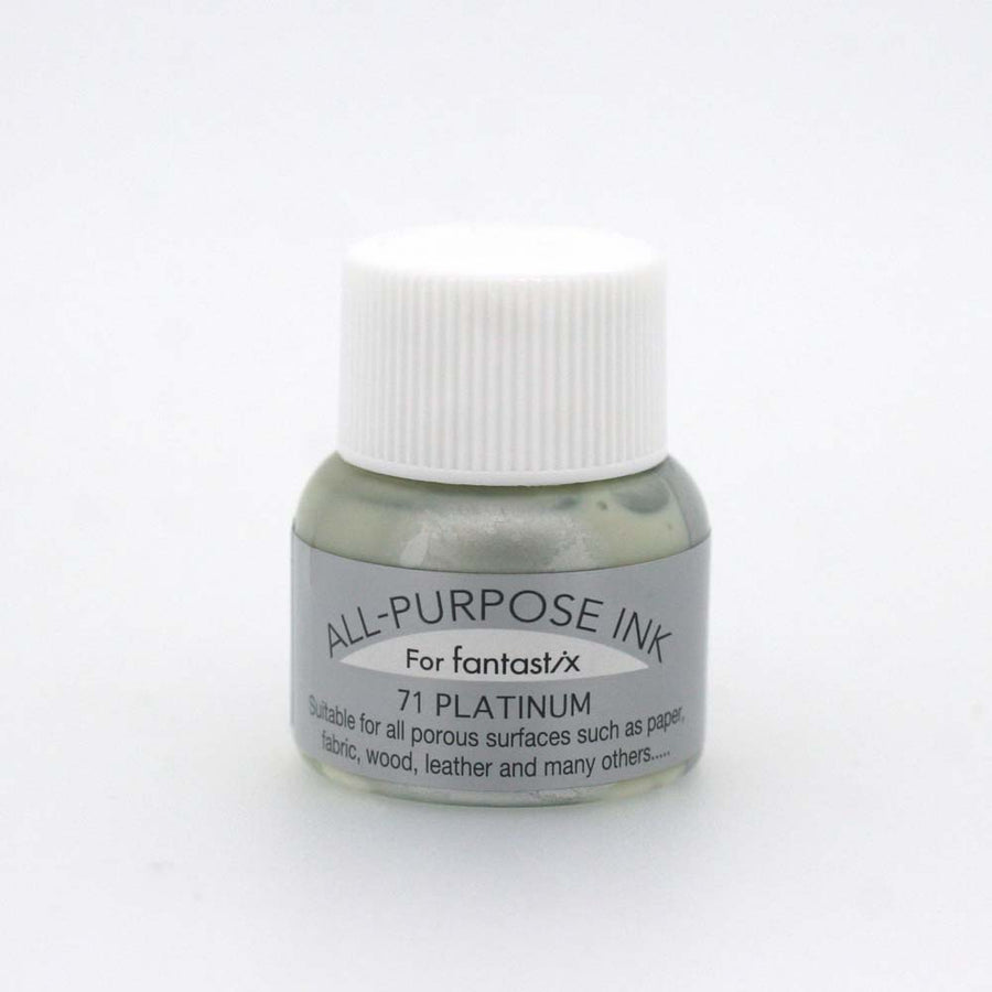 Tsukineko - Metallic Platinum All Purpose Ink Bottle 15ml