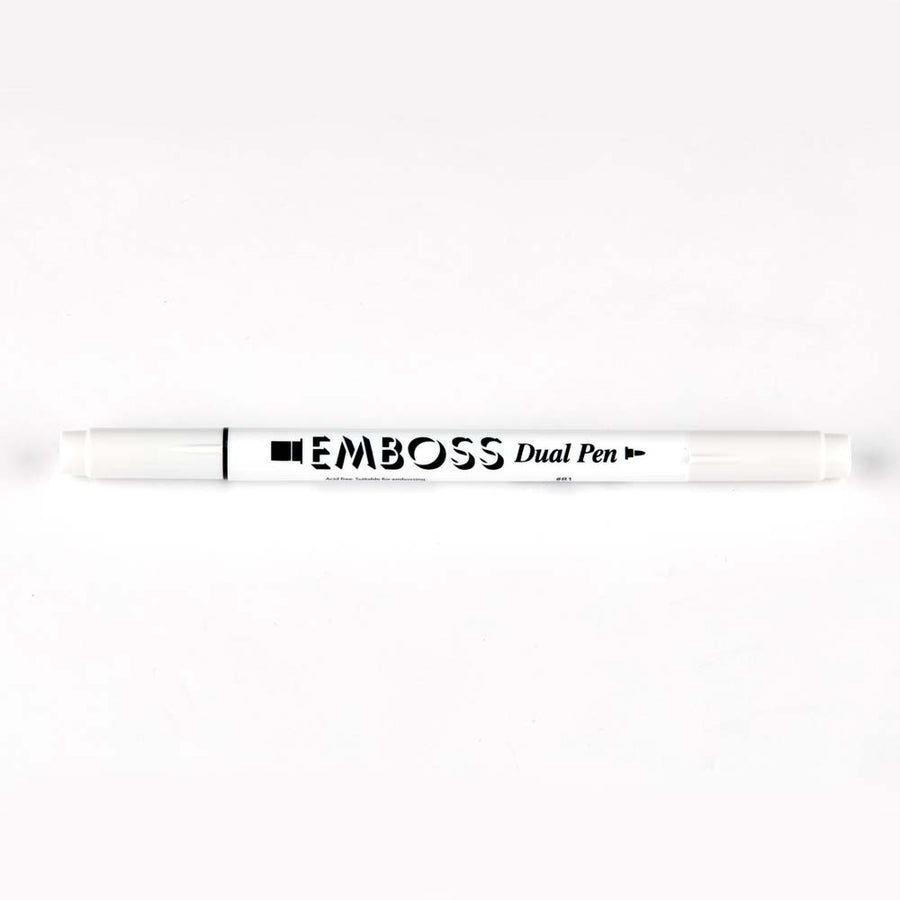 Tsukineko - Emboss Dual Tip Pen (Clear)