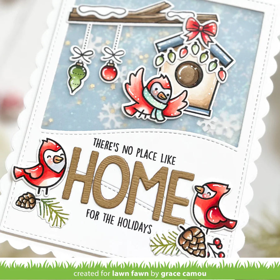 Lawn Fawn - Winter Birds Add-On Stamp Set