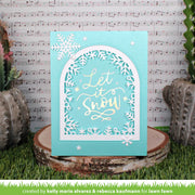 Lawn Fawn - Foiled Sentiments: Let It Snow Hot Foil Plate