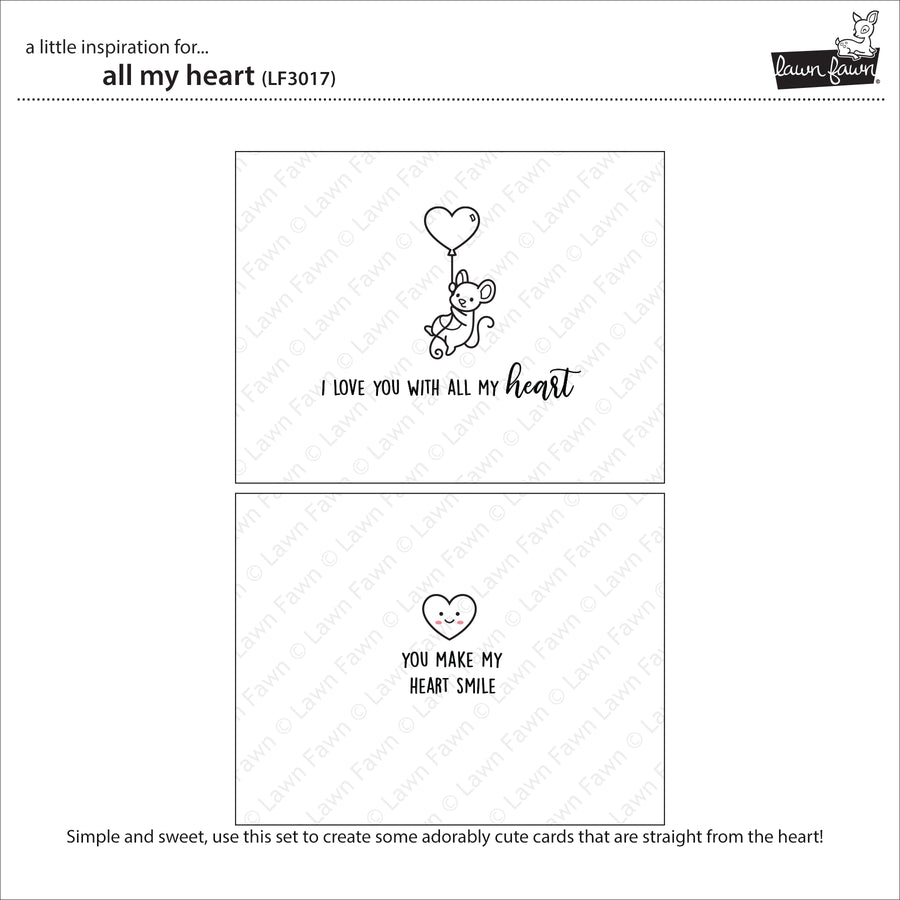 Lawn Fawn - All My Heart Stamps