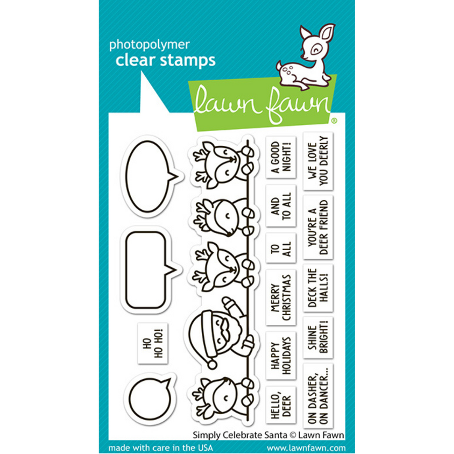 Lawn Fawn - Simply Celebrate Santa Stamps