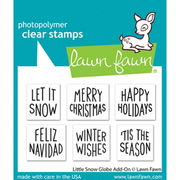 Lawn Fawn - Little Snow Globe Add-On Stamp Set