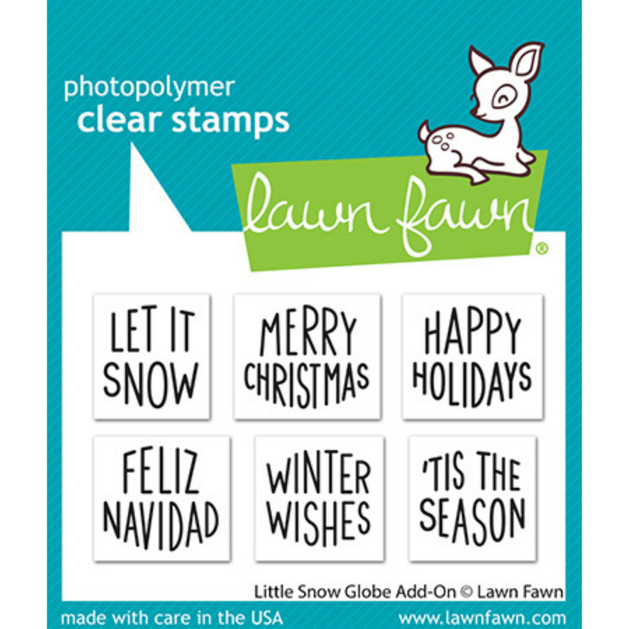 Lawn Fawn - Little Snow Globe Add-On Stamp Set