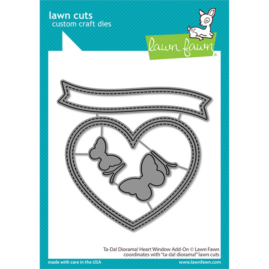 Lawn Fawn - Ta-Da! Diorama! Heart Window Add-On