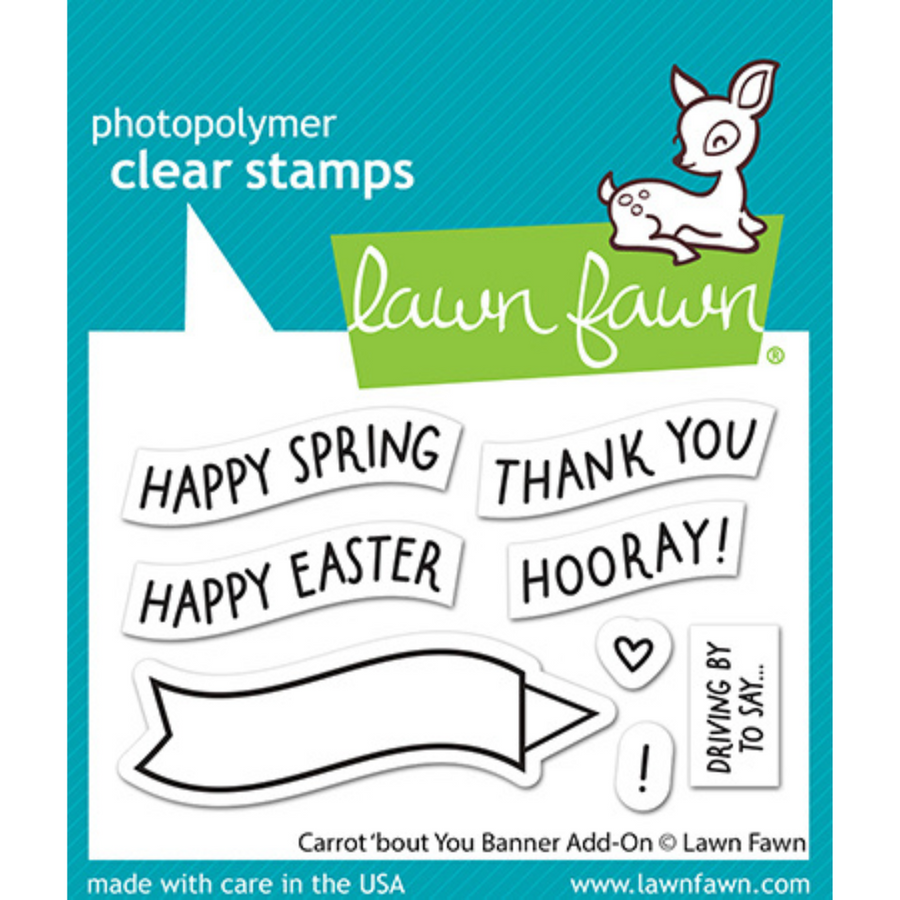 Lawn Fawn - Carrot 'Bout You Banner Add-On