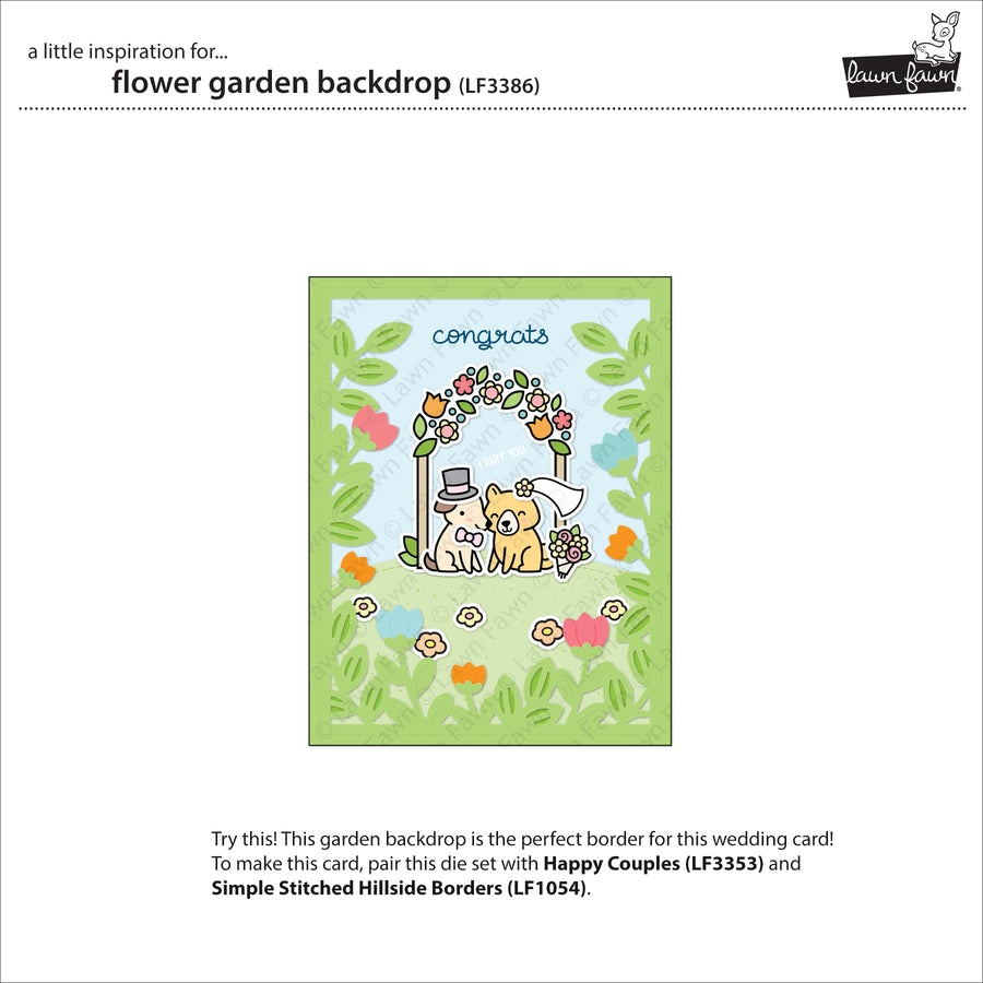 Lawn Fawn - Flower Garden Backdrop