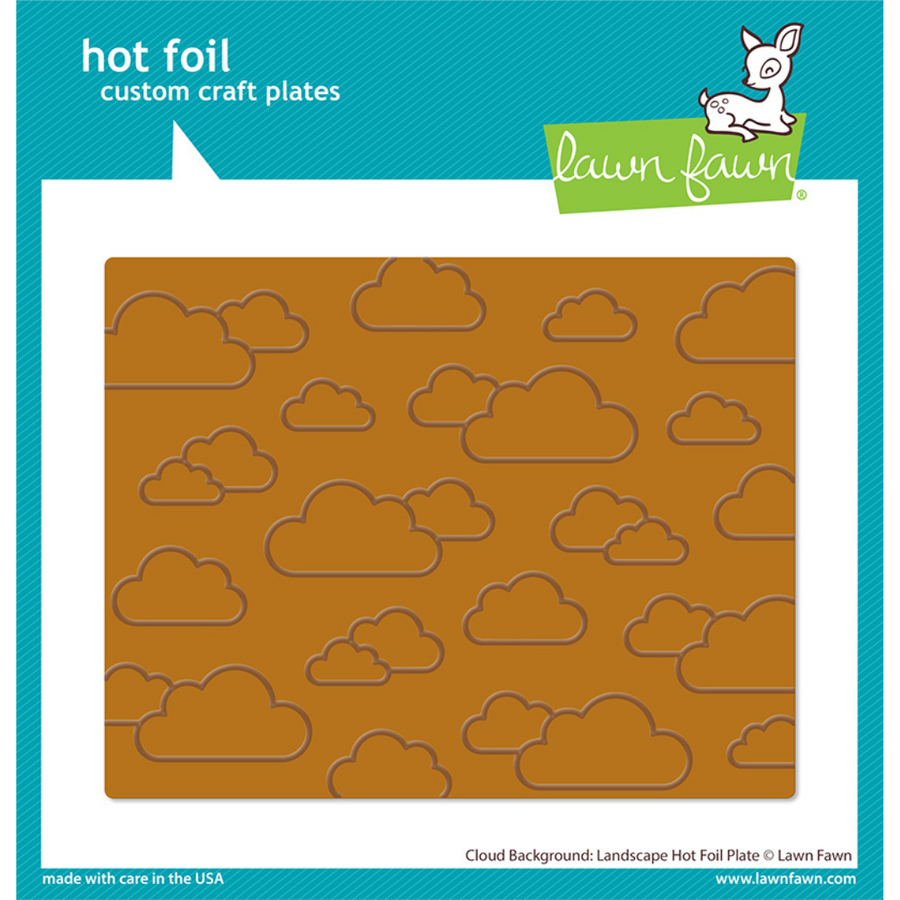 Lawn Fawn - Cloud Background: Landscape Hot Foil Plate